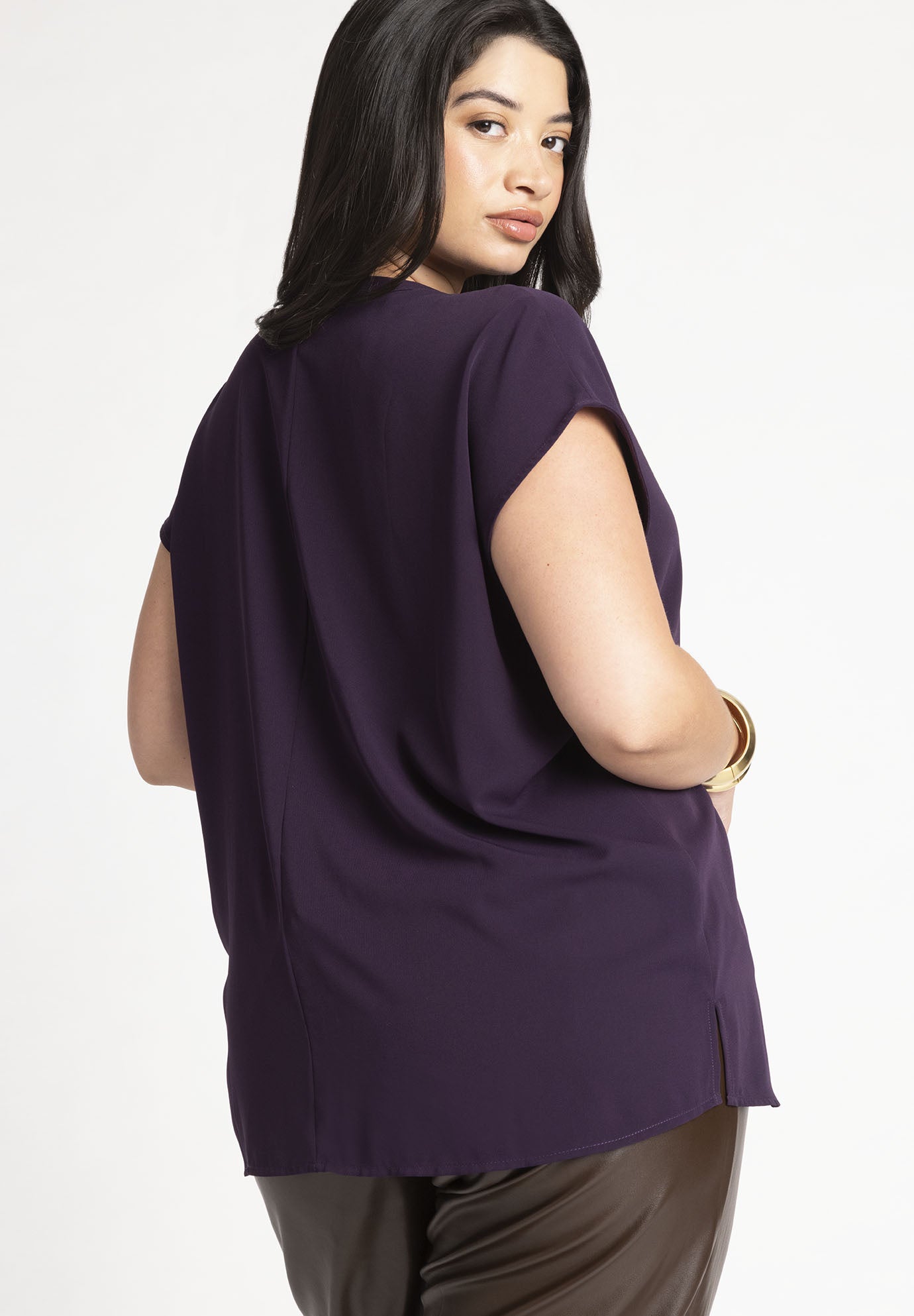 Notch Collar Blouse image number 1