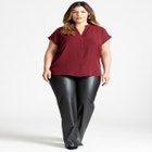 Notch Collar Blouse image number null