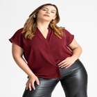 Notch Collar Blouse image number null