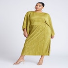 Cape Effect Plisse Dress image number null