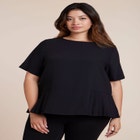 Pleated Hem Top image number null