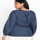 Dramatic Faux Wrap Top image number null