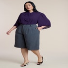 Bow Blouse With Flutter Sleeve image number null
