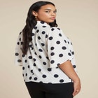 Bow Blouse With Flutter Sleeve image number null