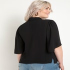 Bow Blouse With Flutter Sleeve image number null