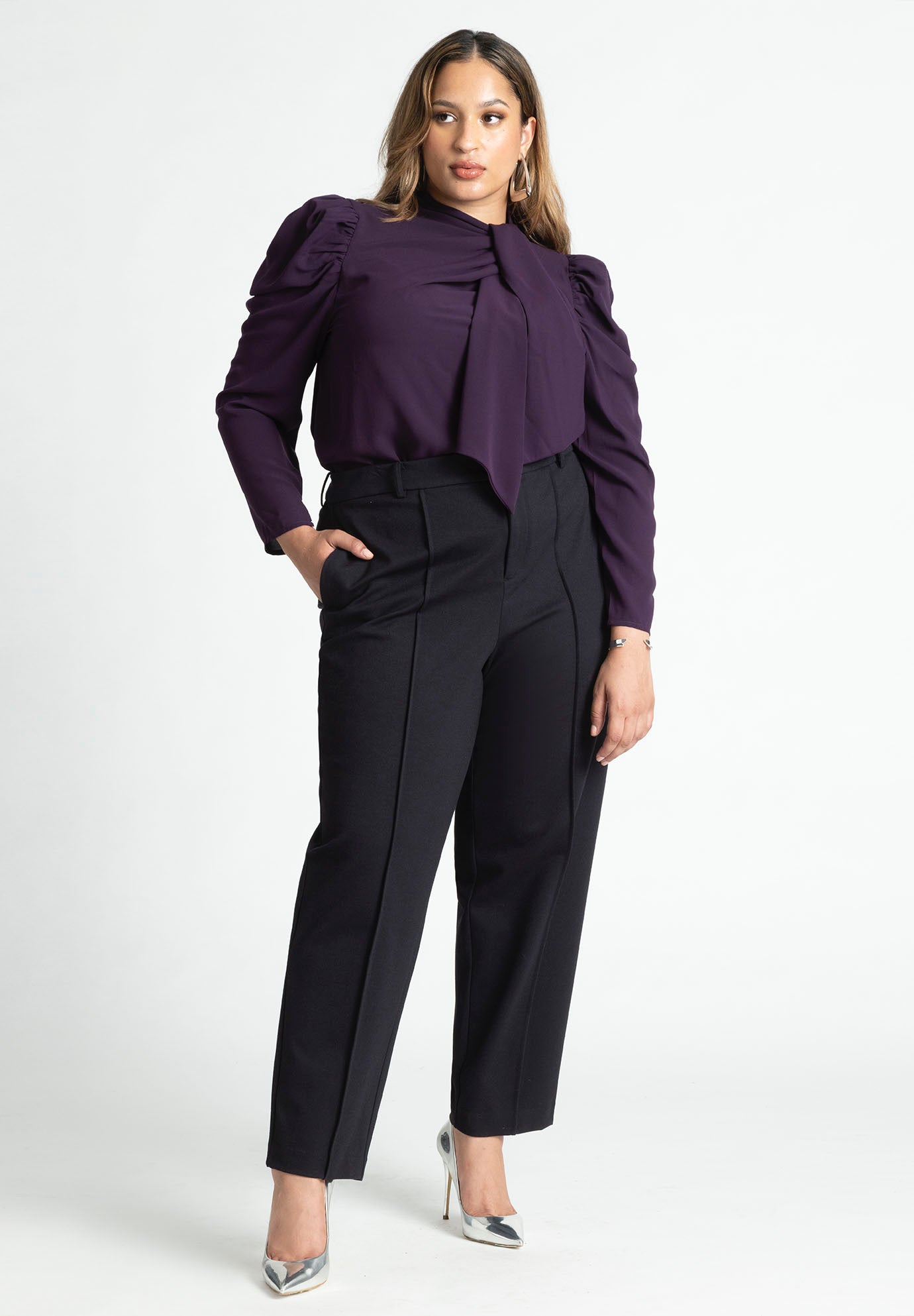 Drape Front Blouse image number 2