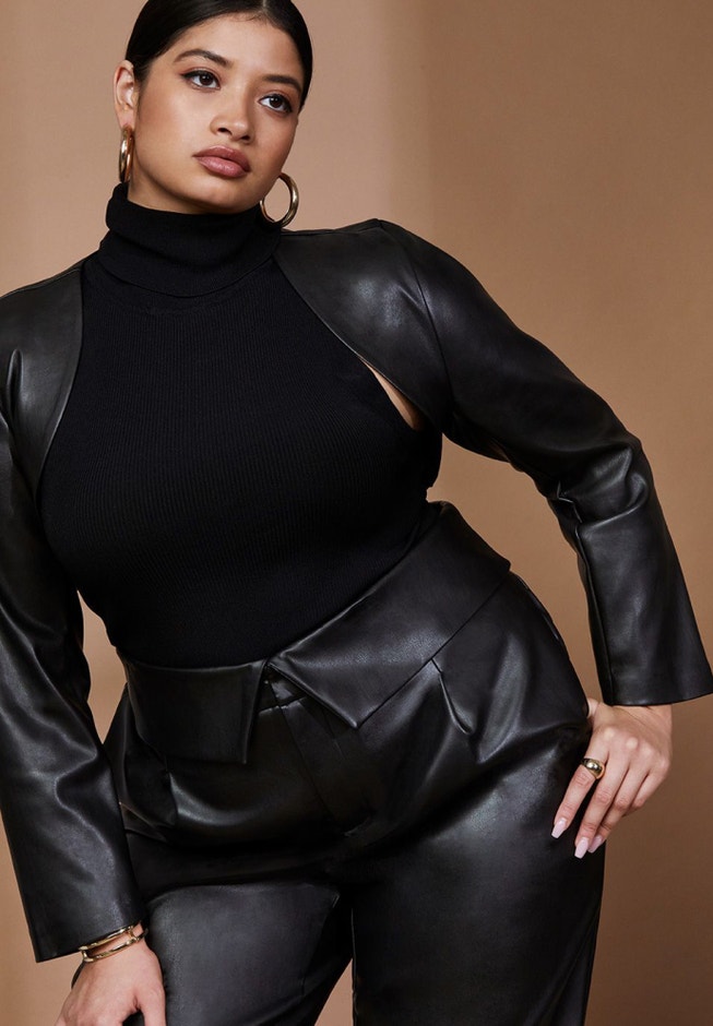 Faux Leather Sleeves image number 0