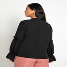 Ruffle Detail Blouse With Ties image number null