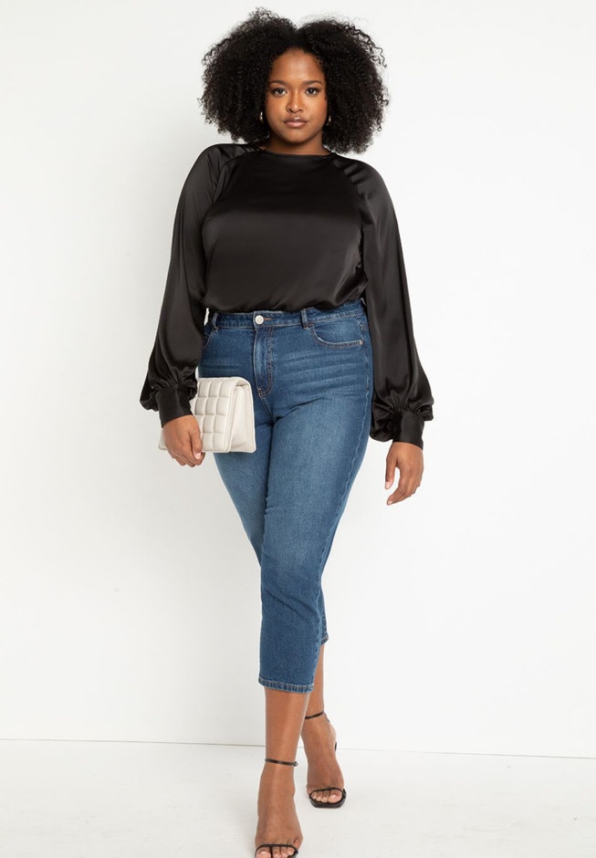 Poet Sleeve Blouse With Tie Back image number 4