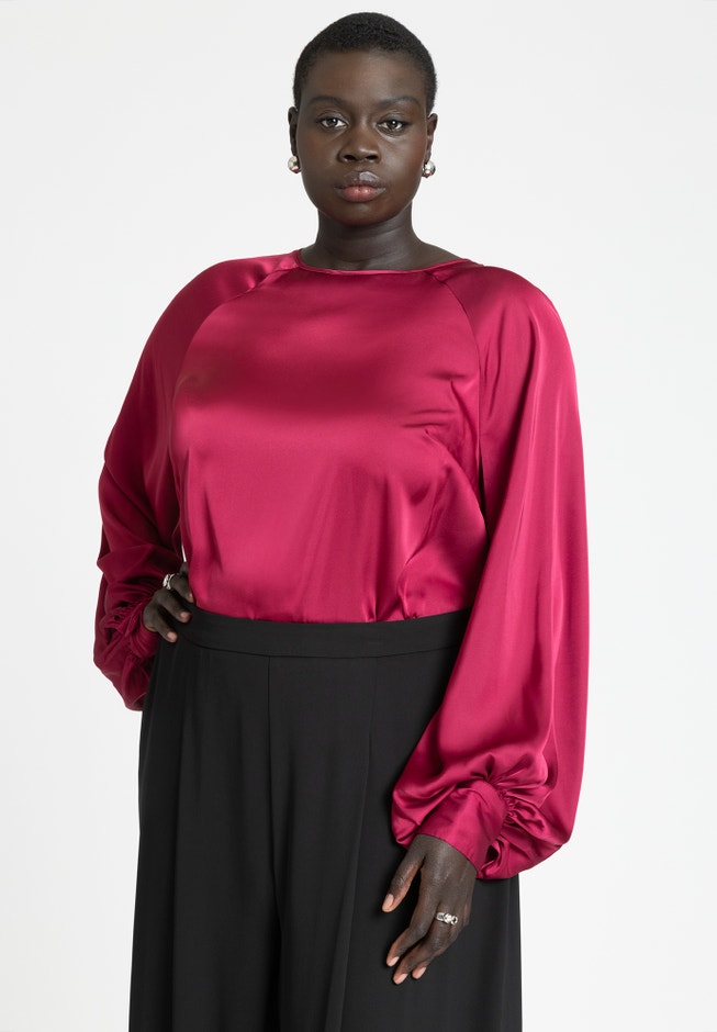 Poet Sleeve Blouse With Tie Back image number 1