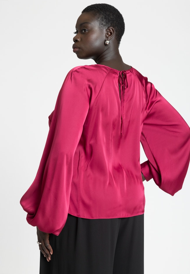 Poet Sleeve Blouse With Tie Back image number 2