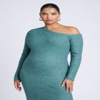 Off Shoulder Sweater Dress image number null