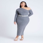 Off Shoulder Sweater Dress image number null