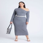 Off Shoulder Sweater Dress image number null
