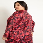 Printed Satin Button Down image number null