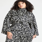 Tie Neck Cape Blouse image number null