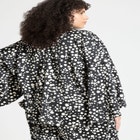 Tie Neck Cape Blouse image number null