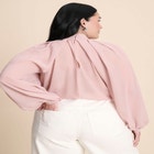 Draped Sleeve Chiffon Top image number null