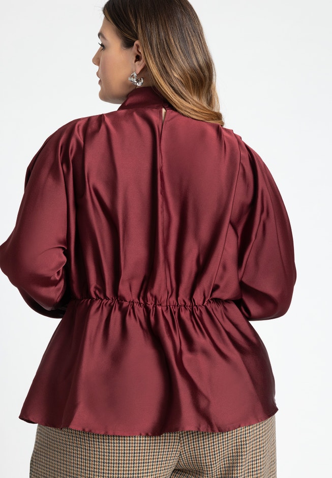 Dolman Sleeve Peplum Blouse image number 1