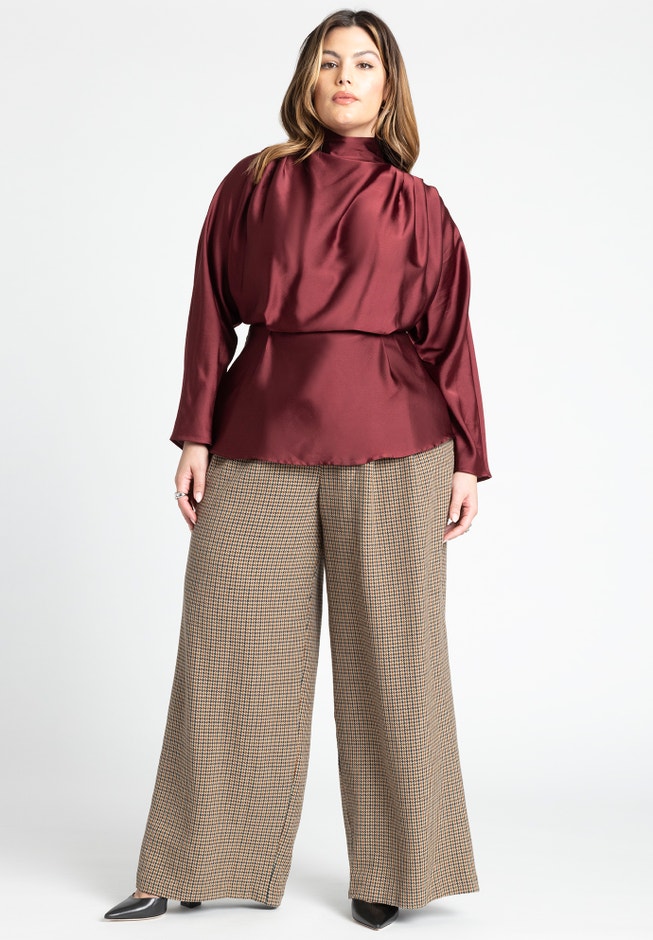Dolman Sleeve Peplum Blouse image number 2