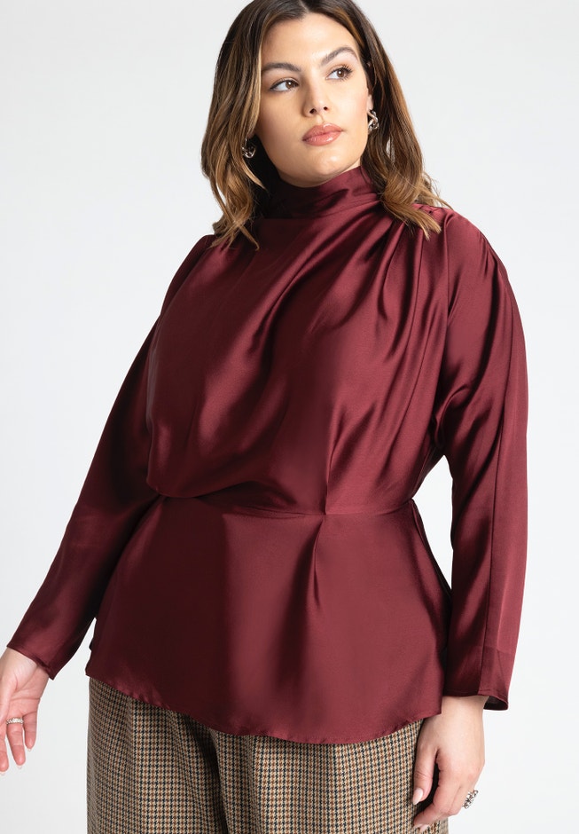 Dolman Sleeve Peplum Blouse image number 0