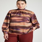 Metallic Printed Blouse image number null