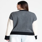 Colorblocked Boxy Cardigan image number null