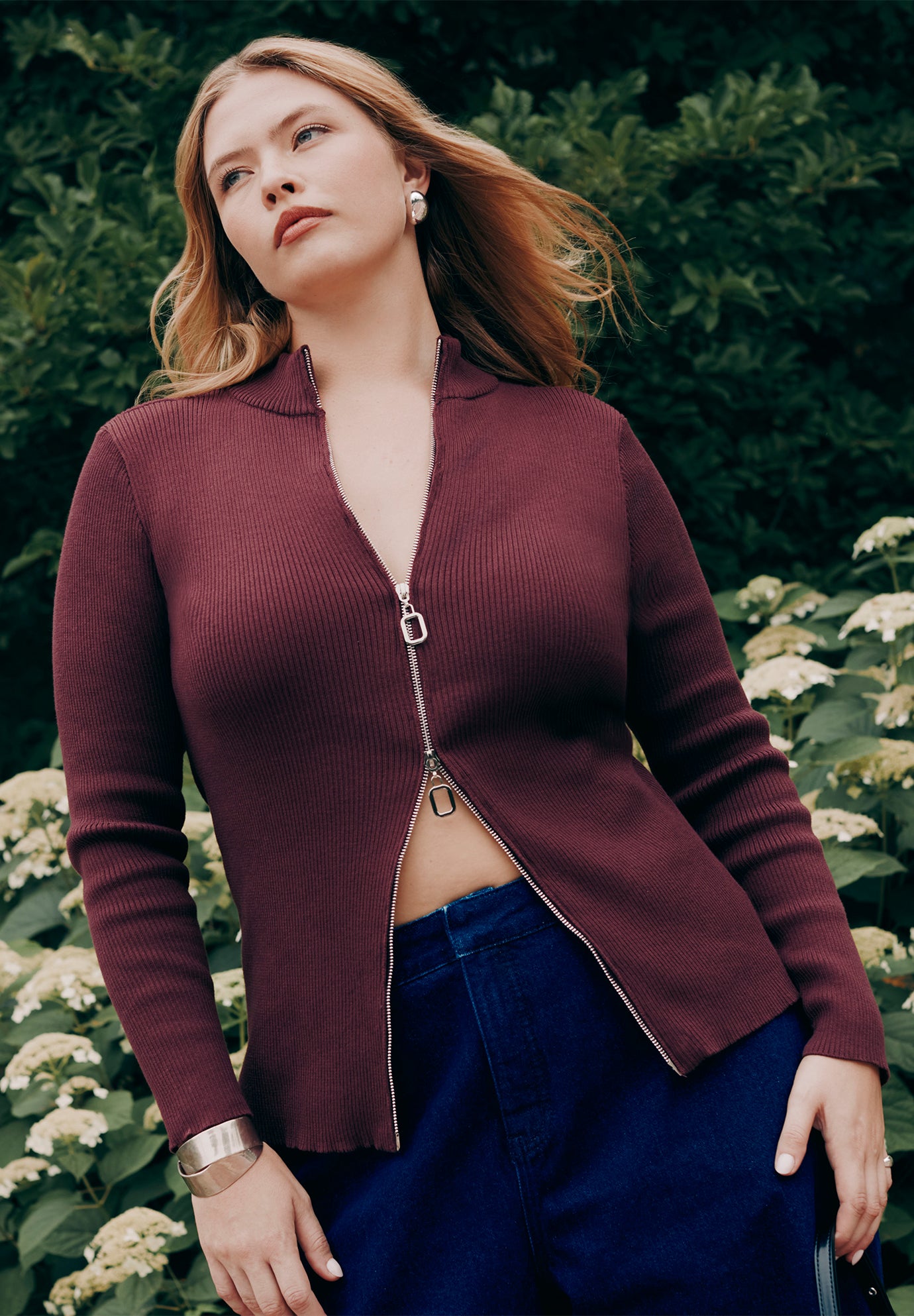 Two Way Zipper Sweater image number 0