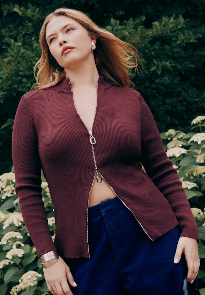 Two Way Zipper Sweater image number 0