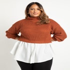 Twofer Skirted Sweater image number null