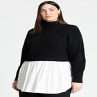 Twofer Skirted Sweater image number null