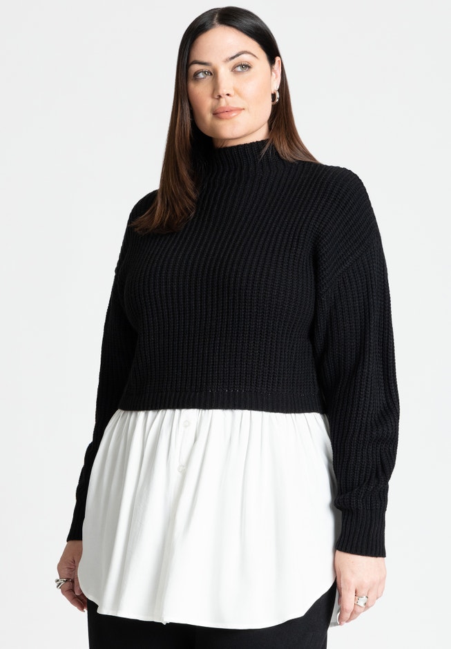 Twofer Skirted Sweater image number 0