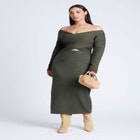 Wrap Front Cropped Sweater image number null