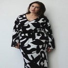 V-Neck Intarsia Sweater image number null