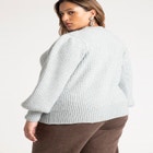 Puff Sleeve Chunky Sweater image number null