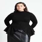 Peplum Sweater image number null