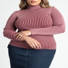 Two Toned Ribbed Sweater image number null