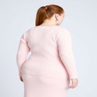 Button Detail Ribbed Sweater image number null