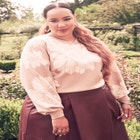 Intarsia Crew Neck Sweater image number null