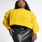 Chunky Cable Stitch Sweater image number null