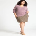 Wide Collar Relaxed Sweater image number null