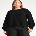 Draped Open Back Sweater image number null