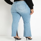 Classic Fit Split Inseam Hem Straight Leg Jean image number null