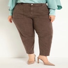 Taper Leg Brown Jean image number null
