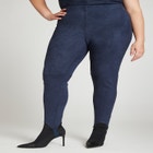 Barkwood x ELOQUII Faux Suede Leggings With Stirrups image number null