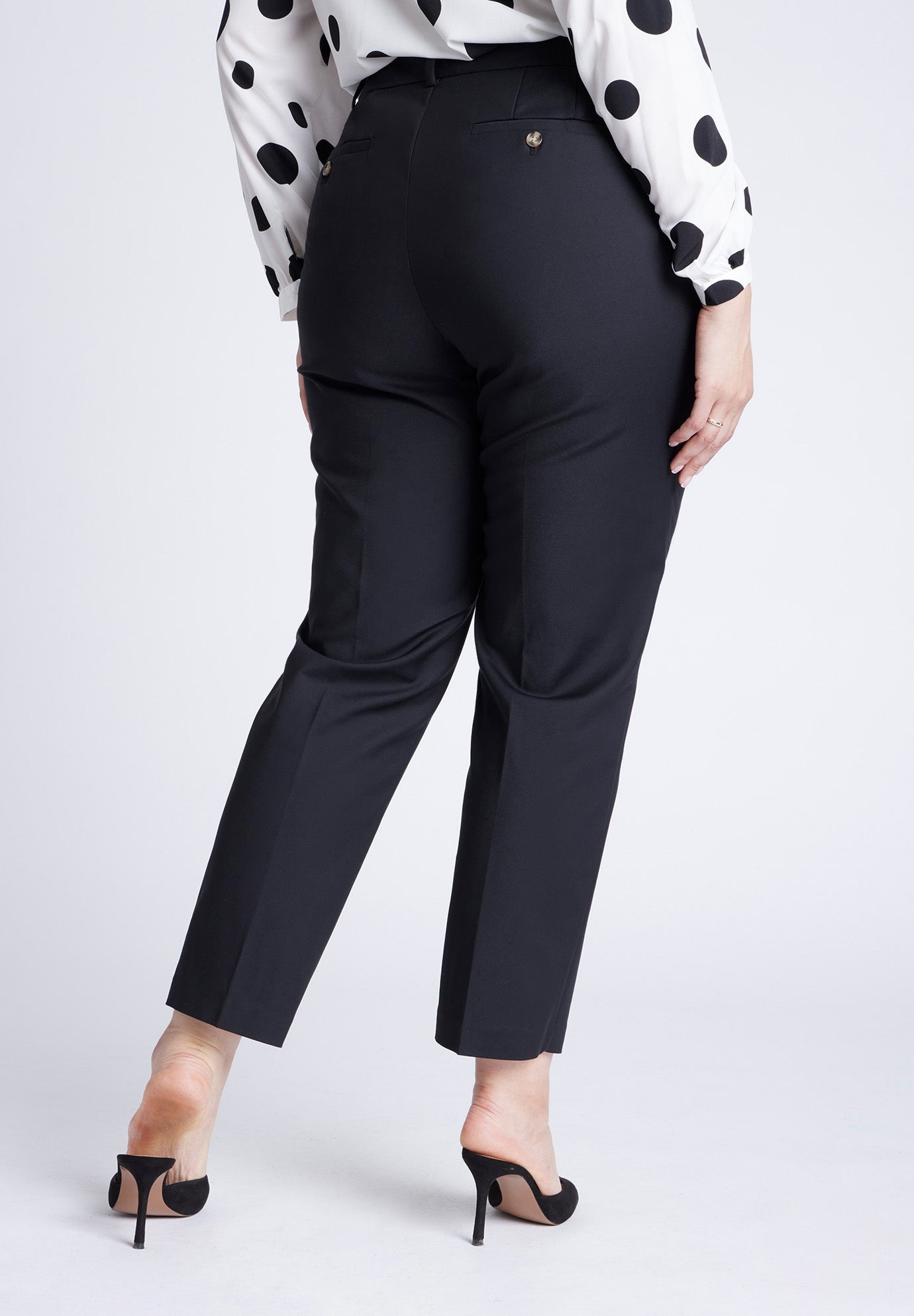 パンツ WOOALONG Overdyed set up Long pants BLACK WE1DWD114BK Suit Up Trouser (Long) - Black | Alo Yoga
