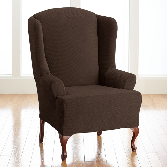 BH Studio Brighton Stretch Wing Chair Slipcover image number 0