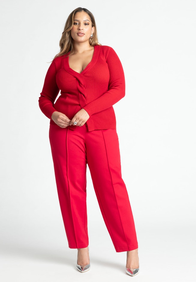 Pintuck Straight Leg Trouser image number 1