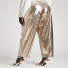 Metallic Faux Leather Trouser image number null