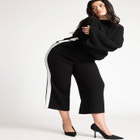 Cropped Side Stripe Pant image number null